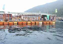 Raft for recreational fishing