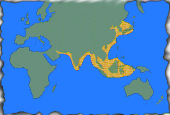  江 豚 的 世 界 分 佈 圖 