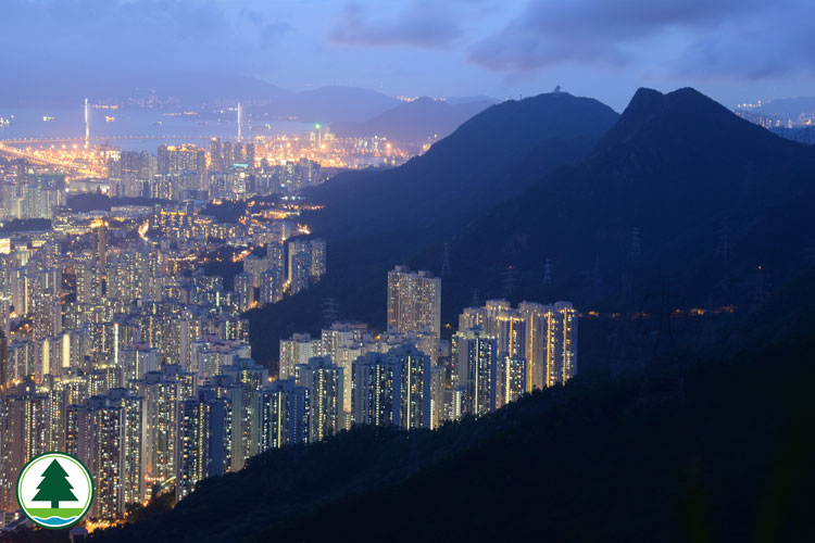 Night Scenery at Kowloon Peak