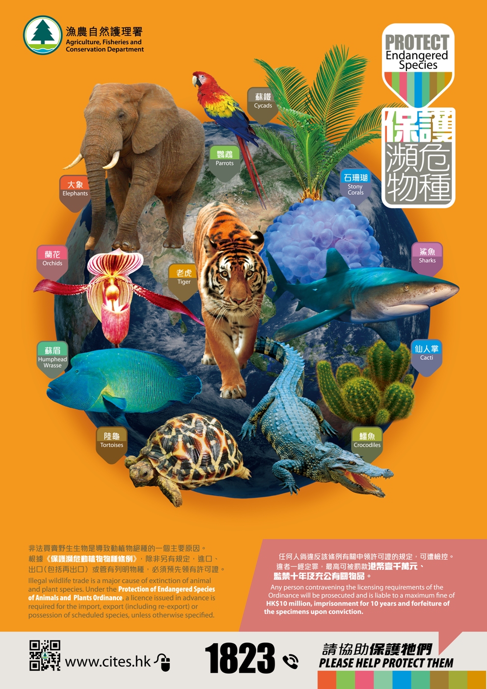 Agriculture, Fisheries and Conservation Department - Conservation - Endangered  Species Protection - Publicity Materials - Posters