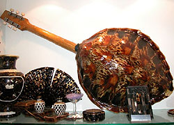 Ornamental products made by hawksbills and green turtles