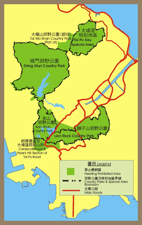 Map of Feeding Prohibited Area