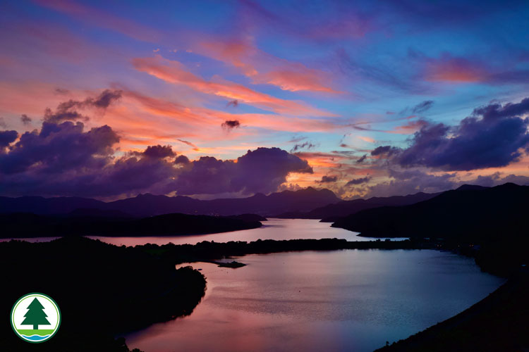 Sunset at West Dam