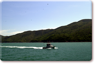 Warden patrol in marine parks