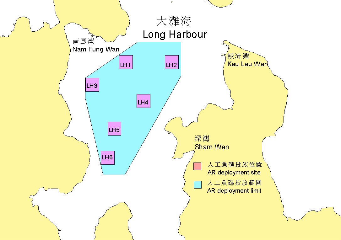 大灘海人工魚礁位置圖