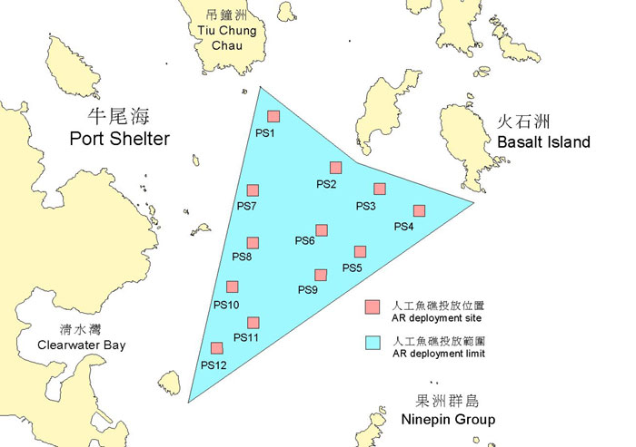 外牛尾海人工魚礁位置圖