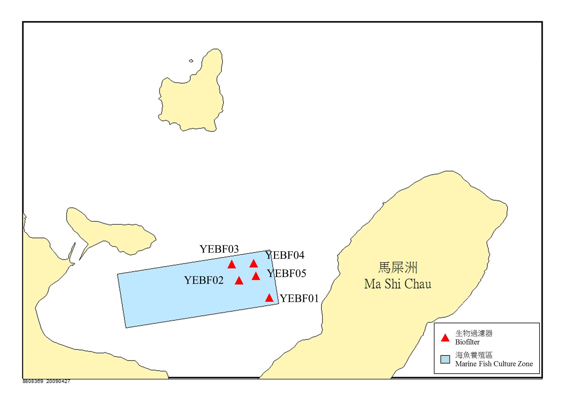 鹽田仔(東)生物過濾器位置圖