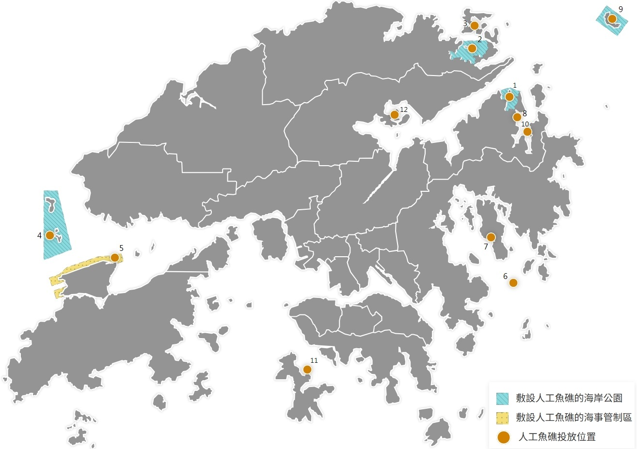 人工魚礁地點