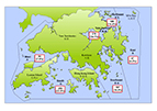 一 九 七 五 年 至 二 零 二 一 年 香 港 紅 潮 的 水 域 分 佈 (Figure 3)